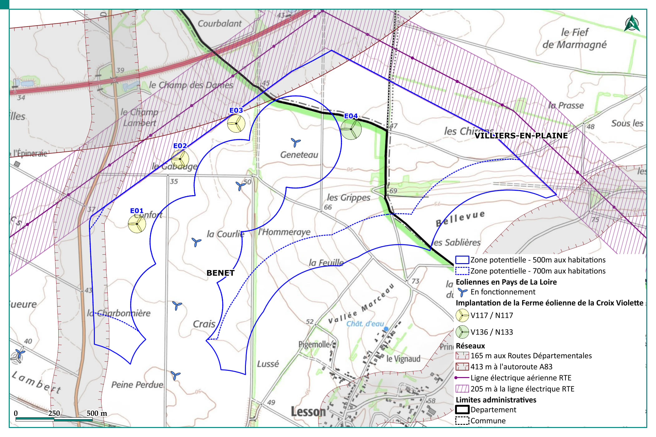 carte des contraintes